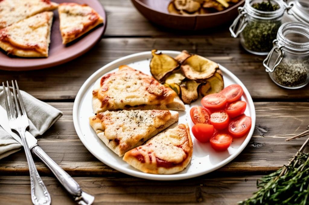 5 Mins Air Fryer Pita Bread Pizza
