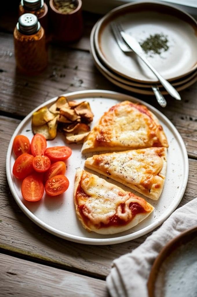 Pizza di pane pita in friggitrice ad aria in 5 minuti