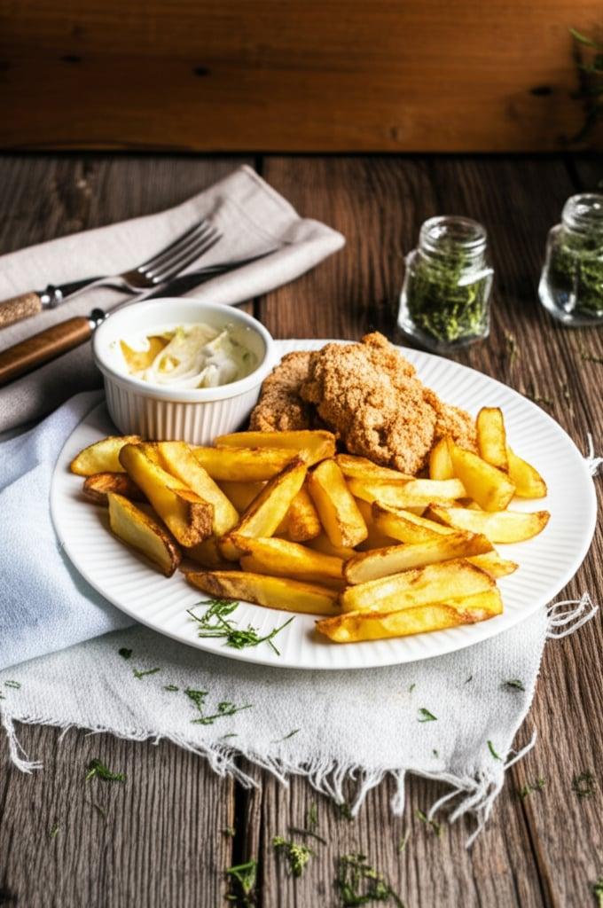 Air Fryer Fish and Chips