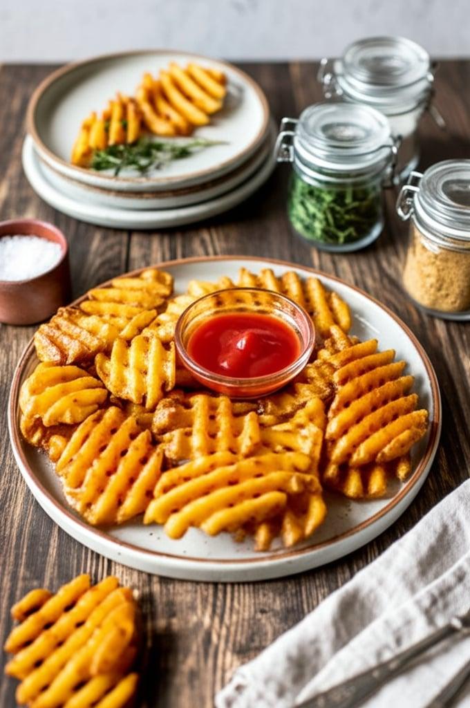 Air Fryer Frozen Waffle Fries