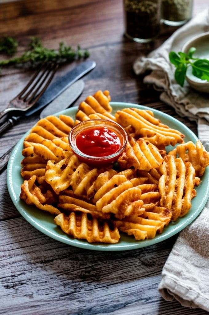 Air Fryer Frozen Waffle Fries