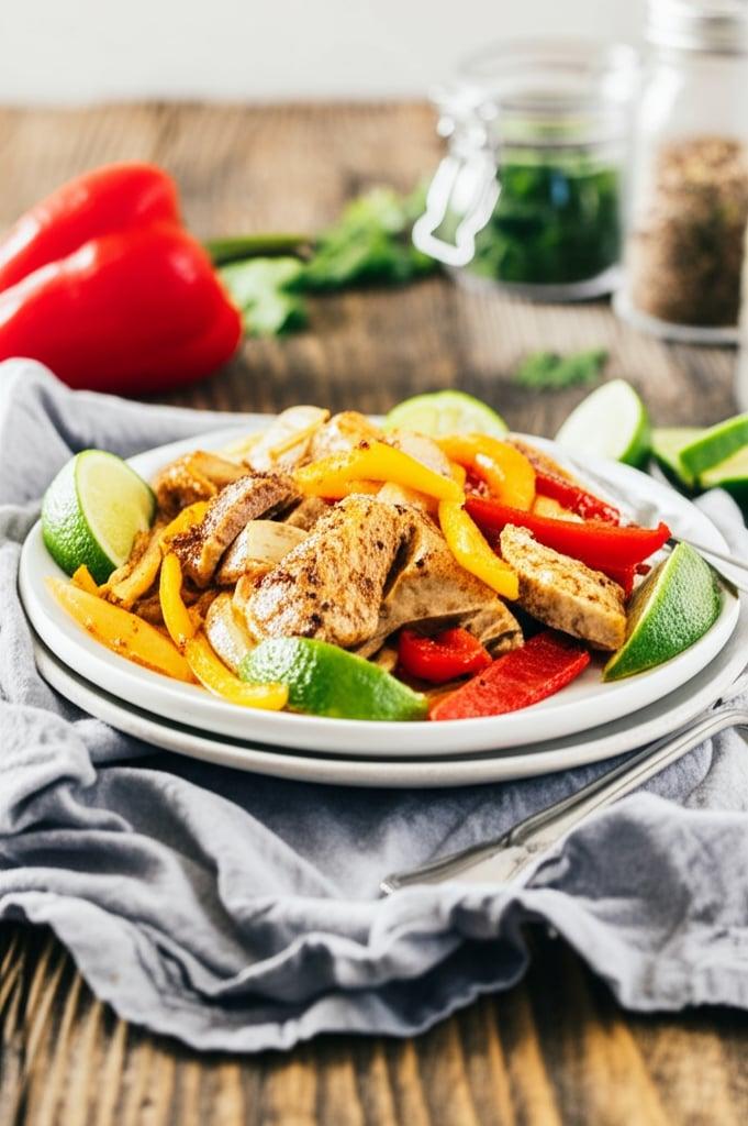 Fajitas di Filetto di Maiale in Friggitrice ad Aria