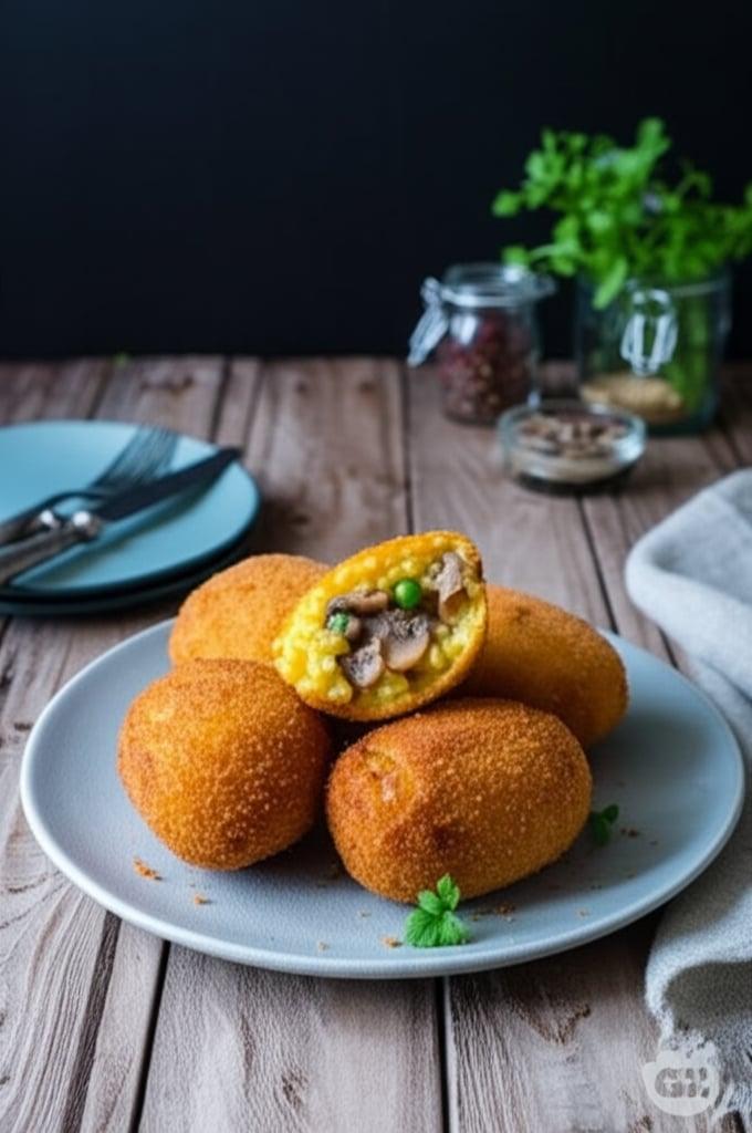 Arancini with meat and béchamel