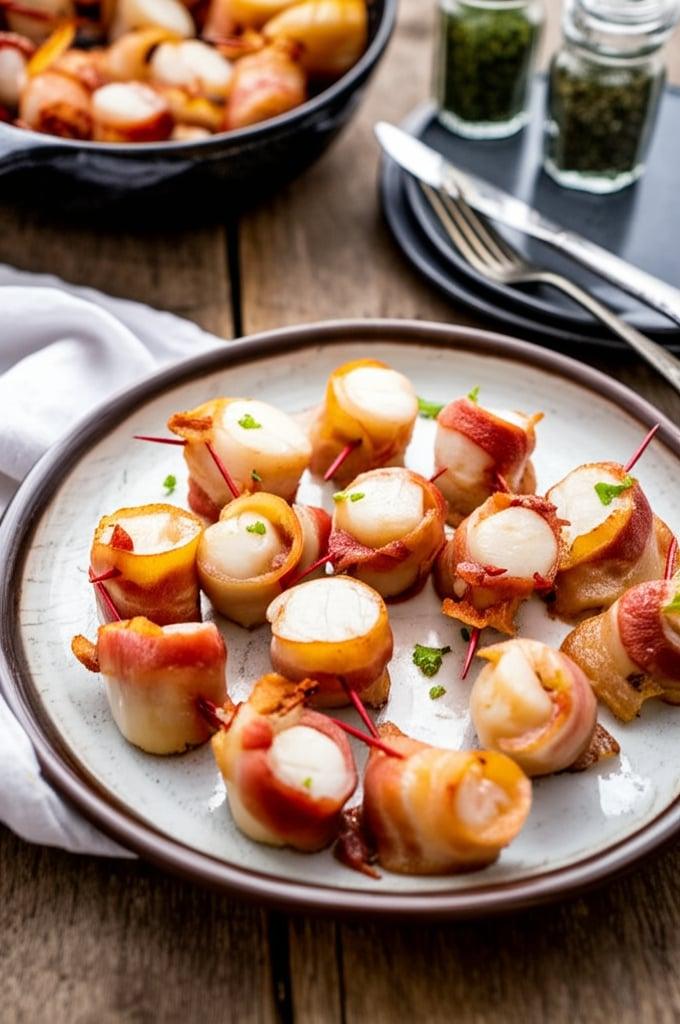 Bacon Wrapped Scallops Air Fryer
