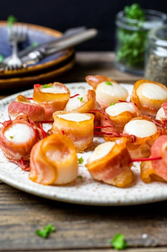 Bacon Wrapped Scallops Air Fryer