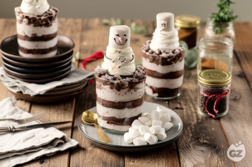 Christmas mascarpone and chocolate verrine