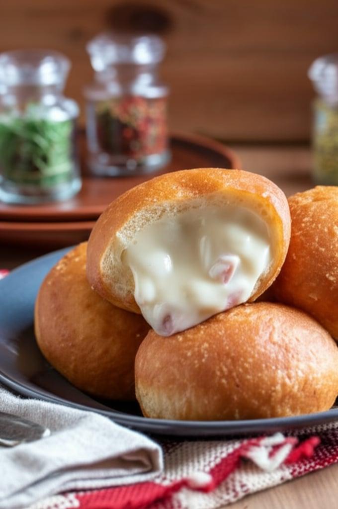 Fried Bombette with Ham and Cheese