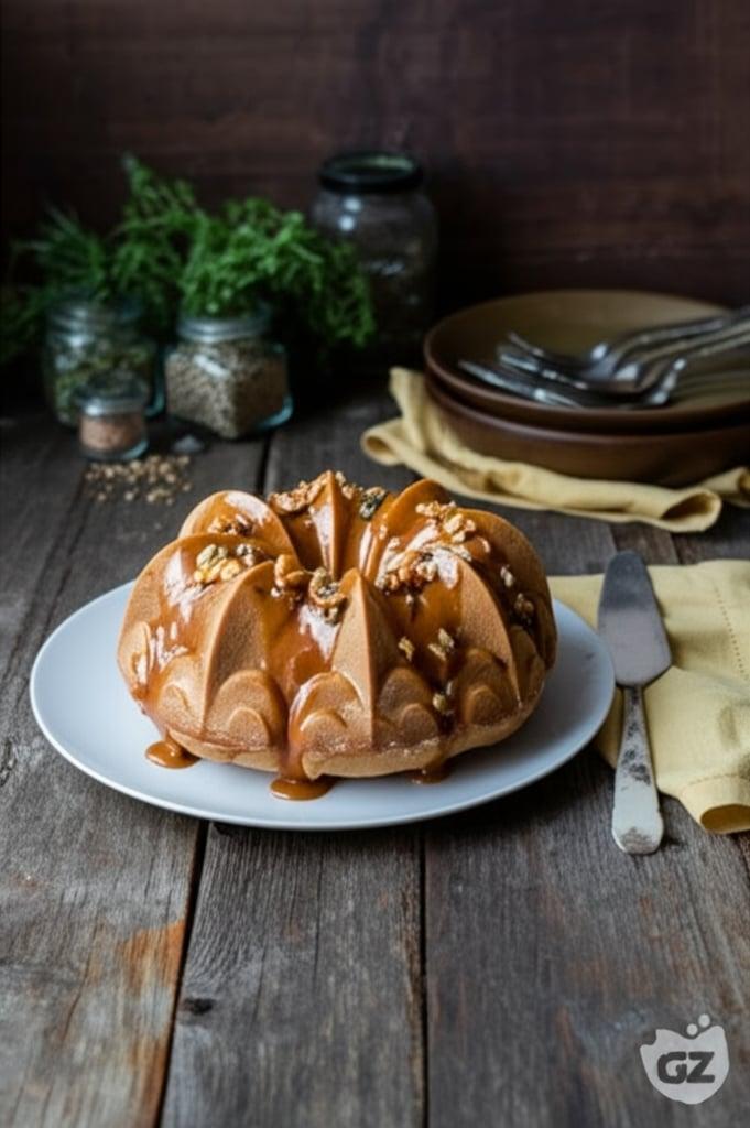 Ciambella frutta secca e caramello