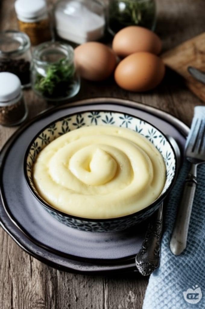 Custard with whole eggs