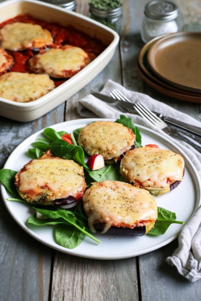 Crispy Air Fryer Eggplant Parmesan