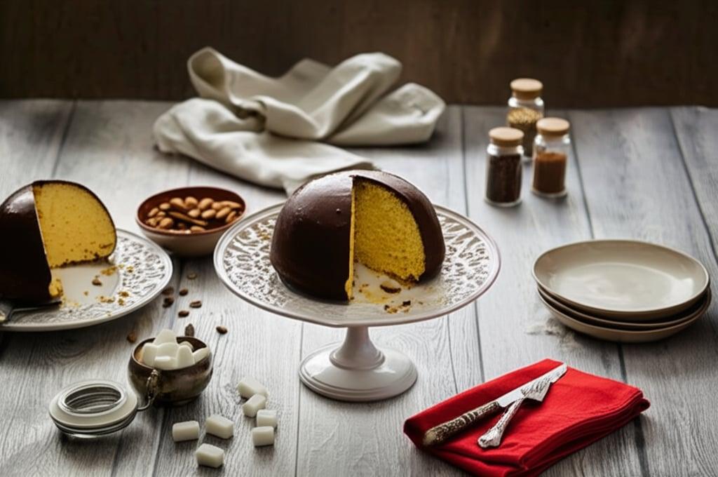 Abruzzese sweet with almonds and chocolate