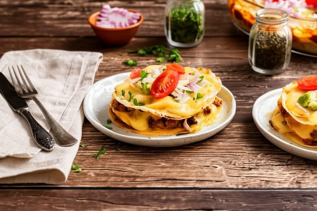 Easy Air Fryer Taco Lasagna