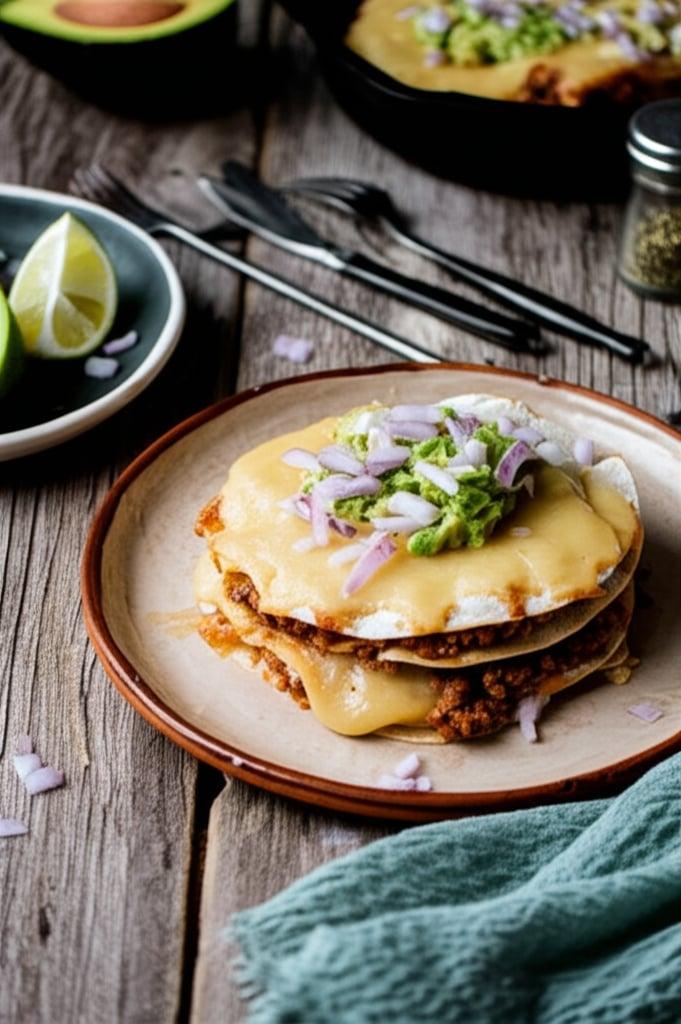 Easy Air Fryer Taco Lasagna