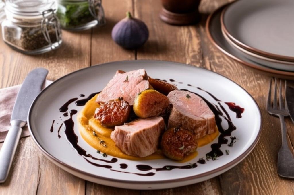 Pork Tenderloin with Pumpkin and Figs