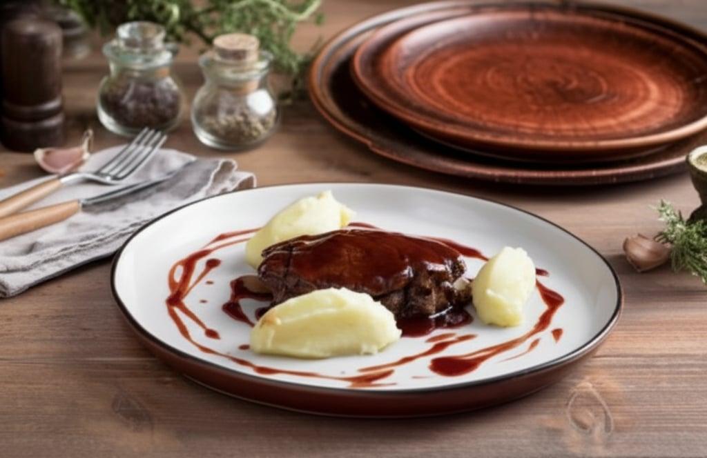 Beef fillet with red wine sauce