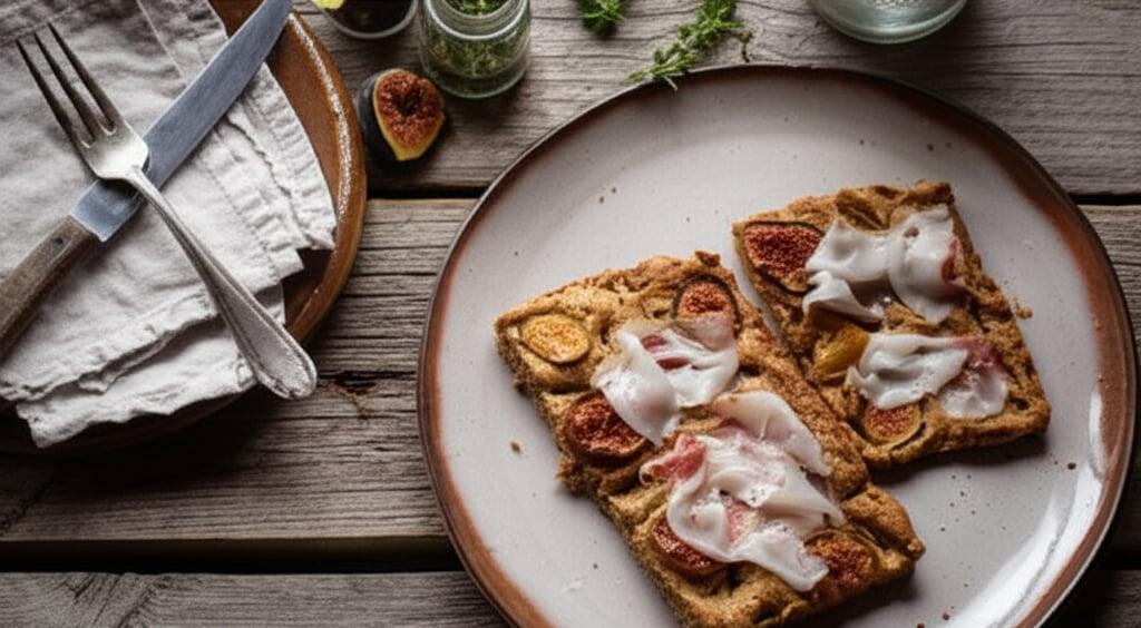 5-grain Focaccia with Figs and Lard