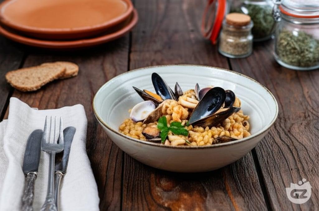 Fregola with Seafood