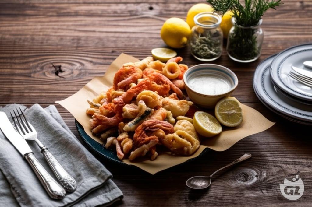 Fritto misto di pesce e verdure