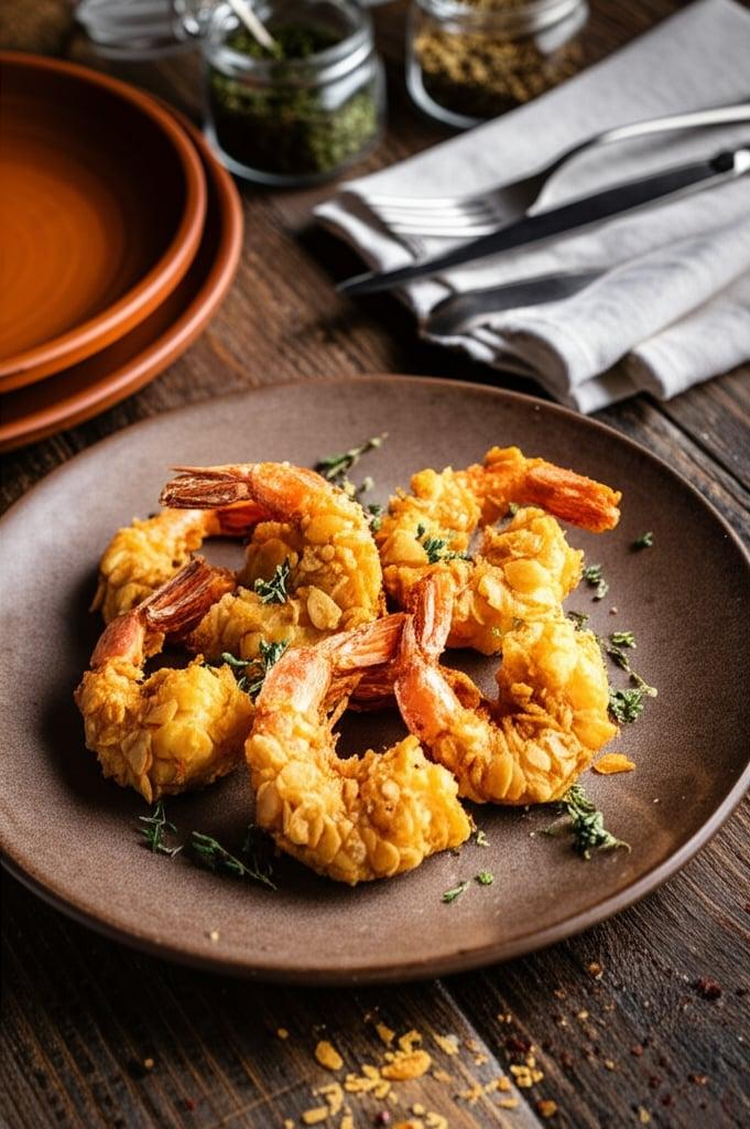 Shrimp in Almond Crust