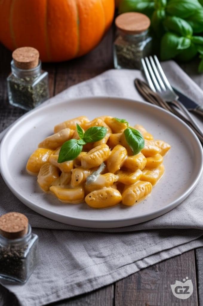 Gnocchis de courge à la crème de gorgonzola