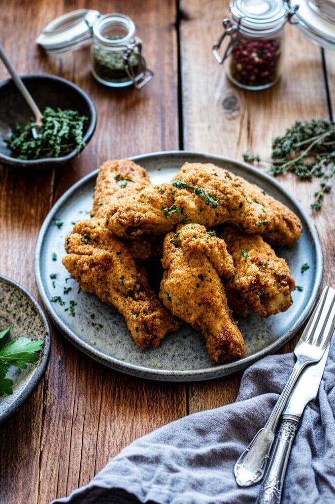 Wie man Hähnchenflügel in der Heißluftfritteuse aufwärmt