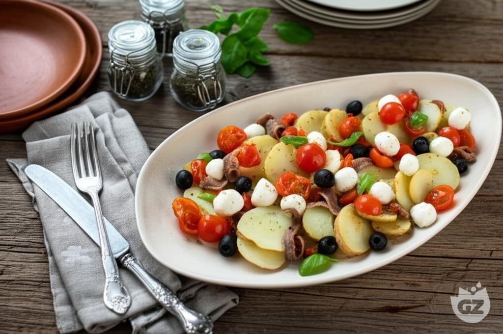 Potato, Mozzarella and Cherry Tomato Salad