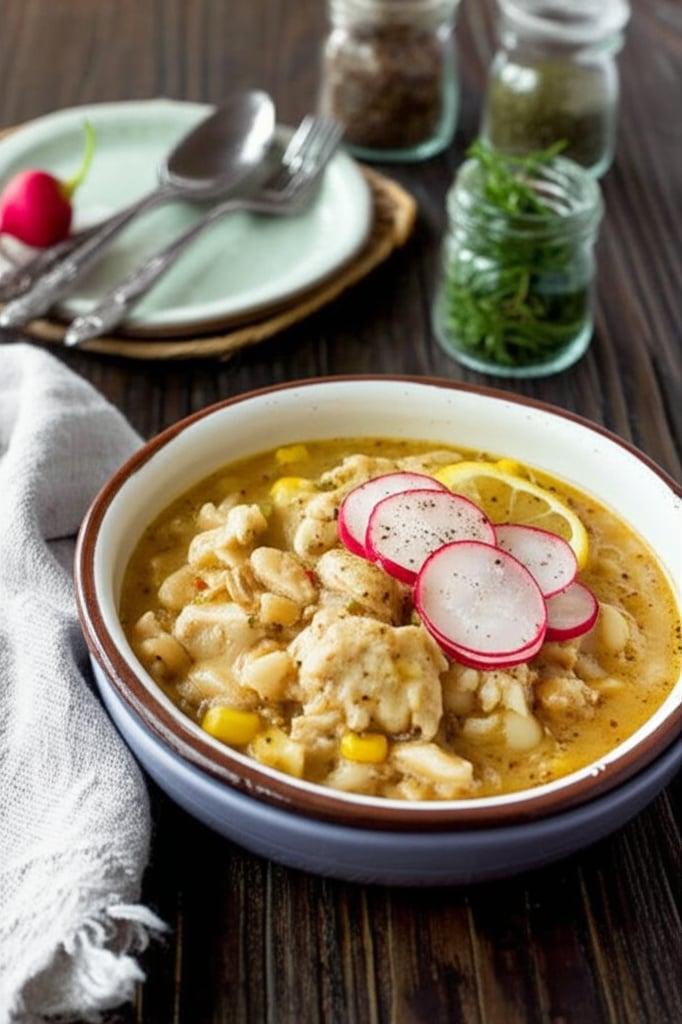 Chile Blanco de Pollo en Olla Instantánea
