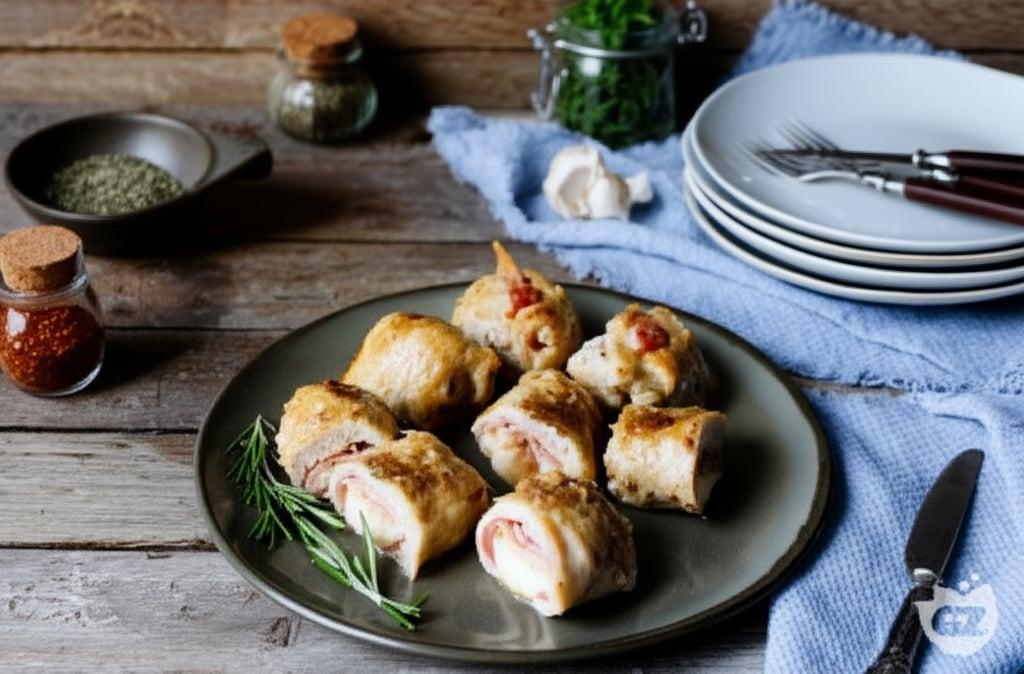 Pan-Fried Chicken Rolls