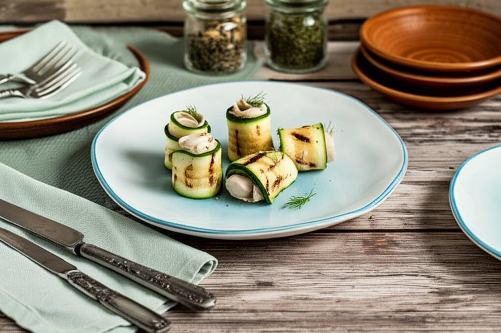 Zucchini and Turkey Breast Rolls
