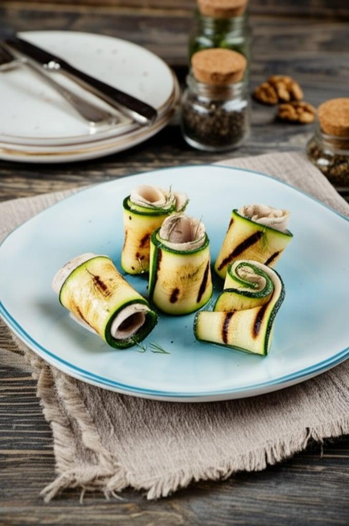 Involtini di zucchine e tacchino