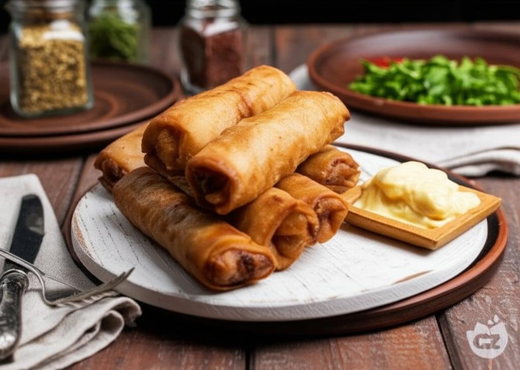 Chicken and Vegetable Spring Rolls