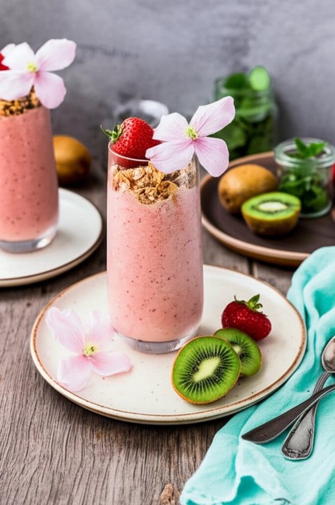 Kiwi, Mango and Pineapple Smoothie