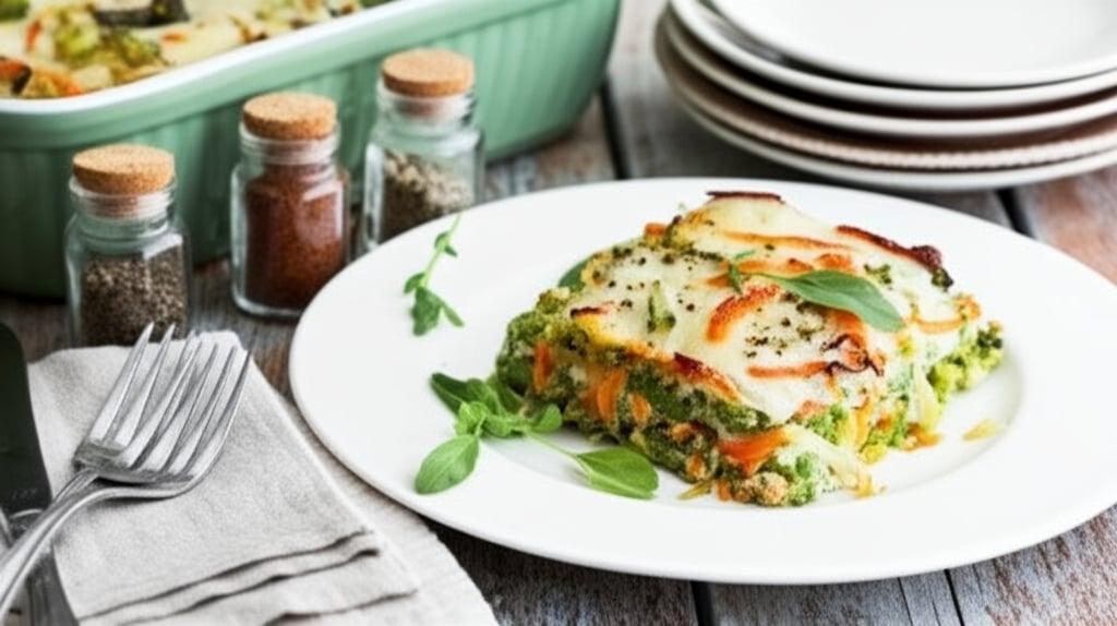 Lasagne di crepe con verdure