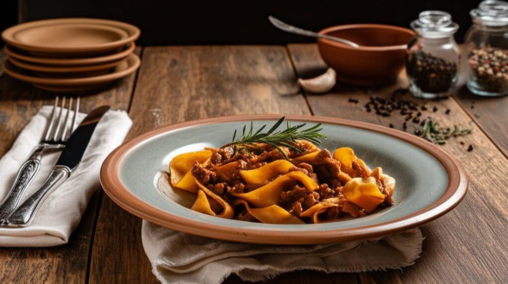 Pappardelle al ragú de pato