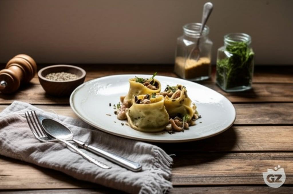 Pappardelle stuffed with rabbit ragu