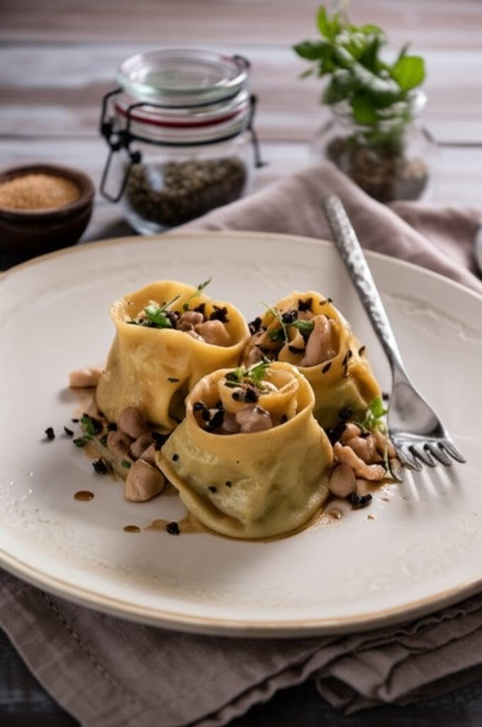 Gefüllte Pappardelle mit Kaninchenragout