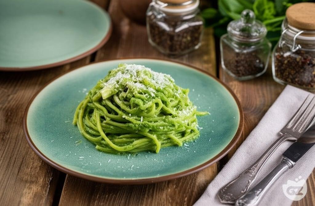 Pasta with Romanesco Broccoli and Spinach