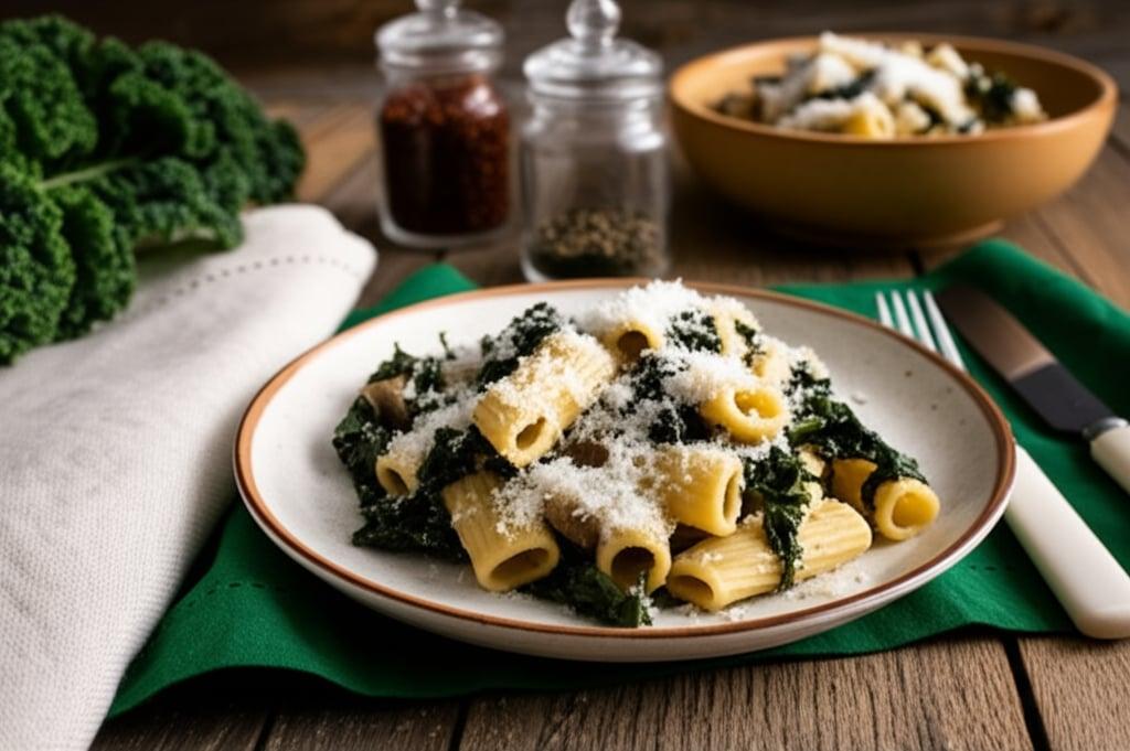 Pasta with Sausage and Black Cabbage