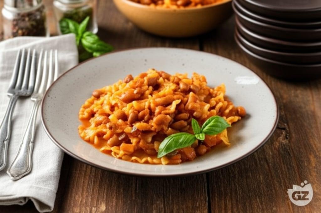 Canned Pasta and Bean Soup