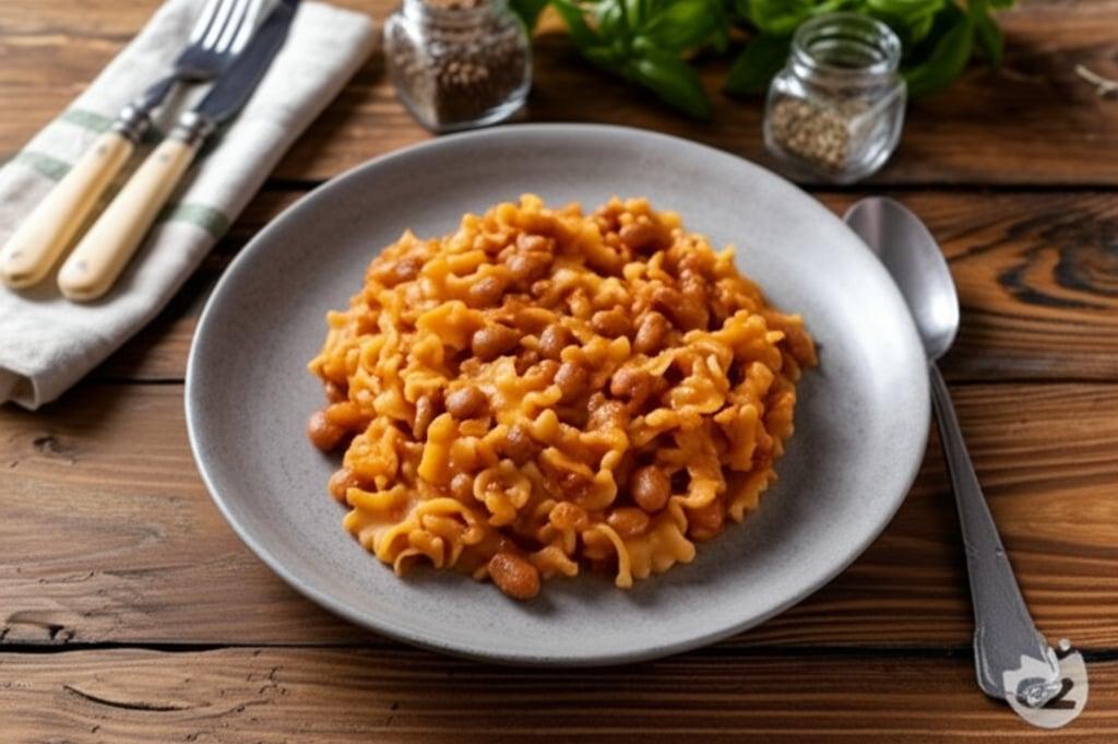 Canned Pasta and Bean Soup