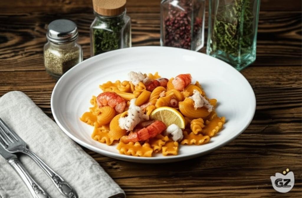 Mixed Pasta with Mantis Shrimp and Shrimp Tails