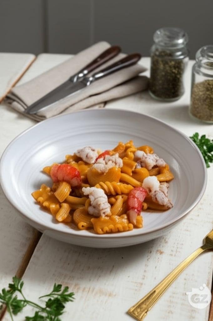 Mixed Pasta with Mantis Shrimp and Shrimp Tails