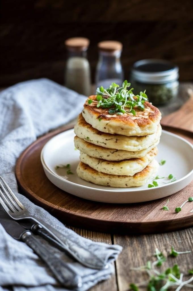Tortitas de Patata con Puré de Patatas Sobrante
