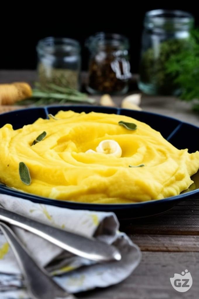 Kartoffelpüree mit Safran