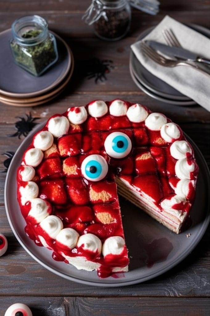 Red Velvet Halloween mit Pavesini