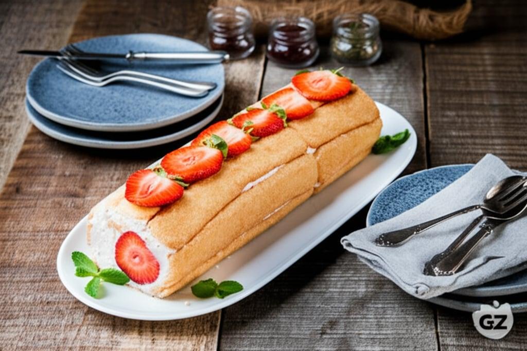 Strawberry Pavesini Roll