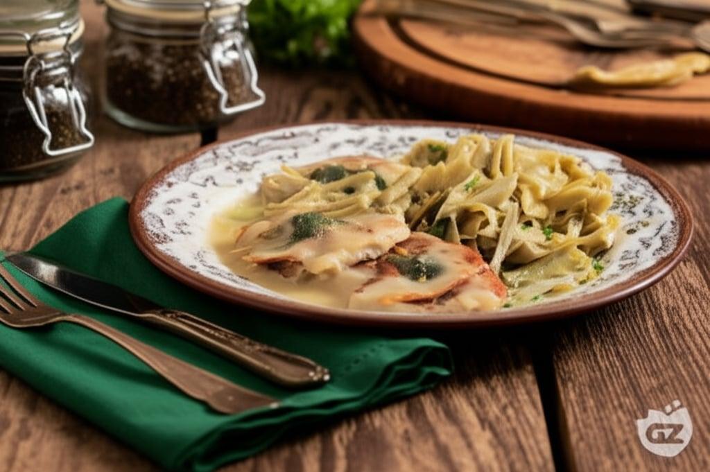 Swordfish Saltimbocca with Artichokes