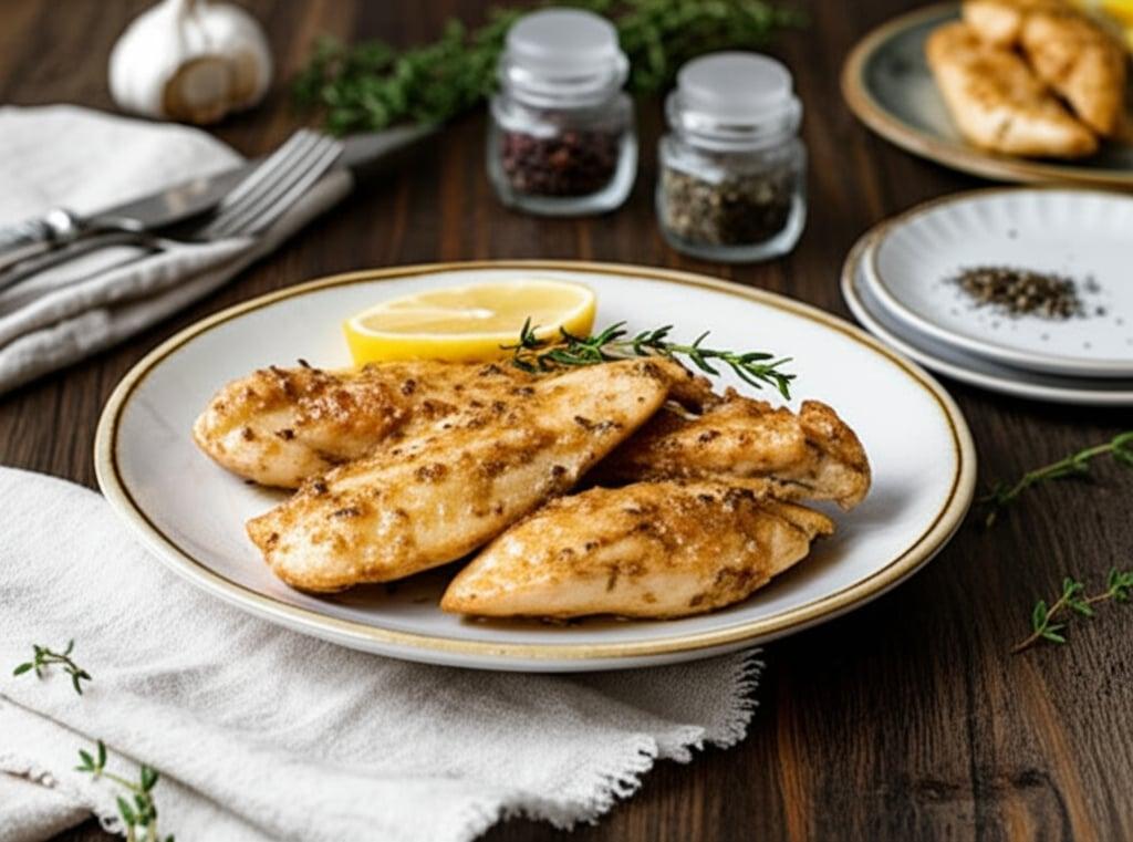Stovetop Lemon Garlic Butter Chicken Tenders