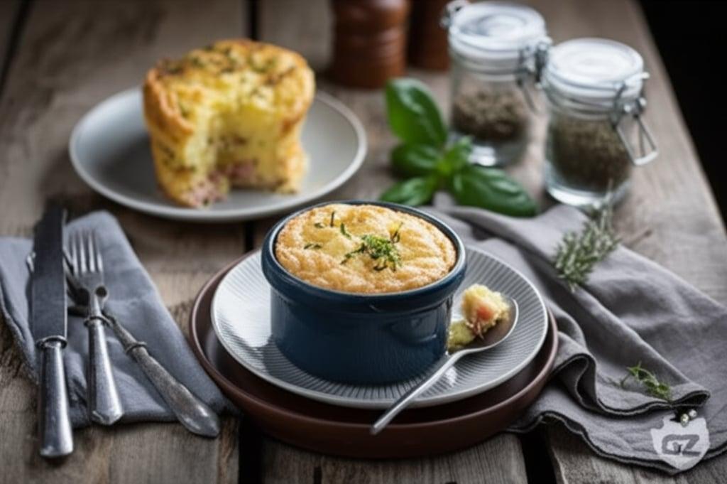 Potato, Cheese, and Ham Terrines