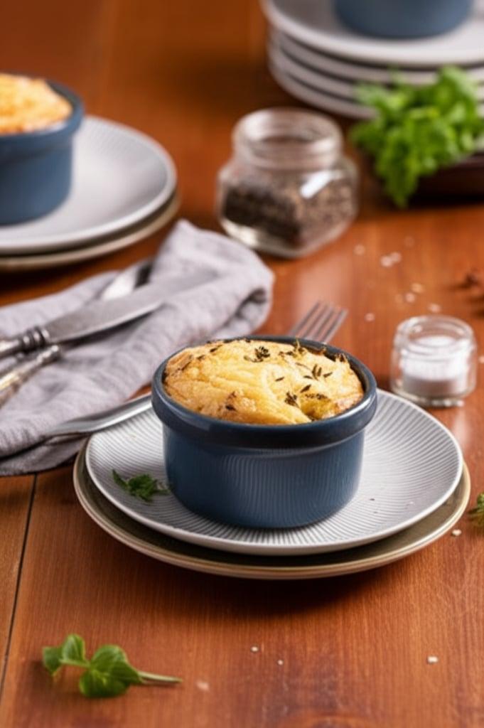 Potato, Cheese, and Ham Terrines